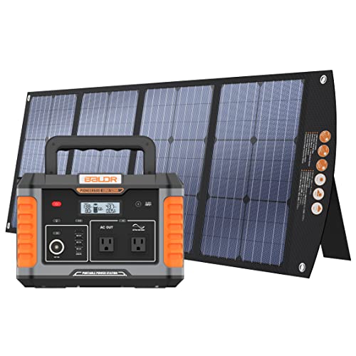 Baldr ポータブル電源 600W/520Wh&ソーラーパネルセット Amazon.co.jp: BALDR 600Wポータブル電源 120Wソーラーパネル セット